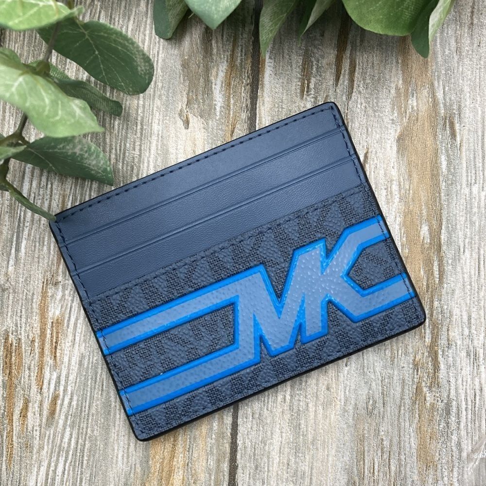 Michael Kors Cooper Graphic Logo Tall Card Case Bag Wallet Purse